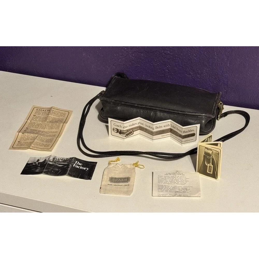 Vintage Coach Bonnie Cashin Bag Double Strap 1982 Paperwork NYC Made 9455